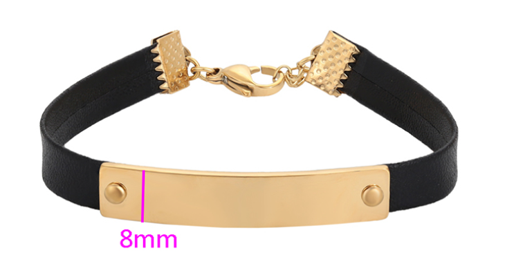 The Jada Leather Band Bracelet