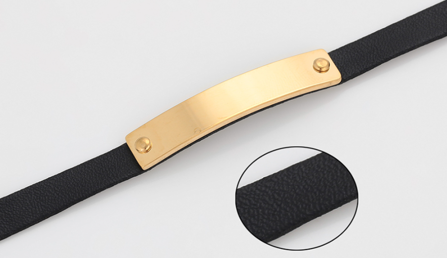 The Jada Leather Band Bracelet
