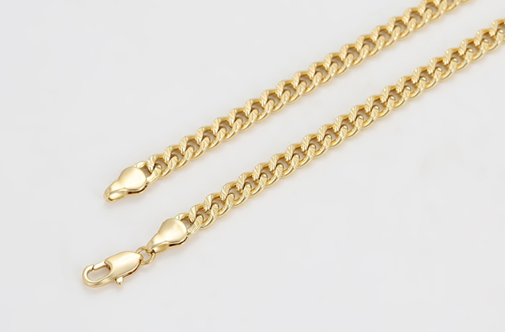 Men's Cuban Necklace 50cm - Gold