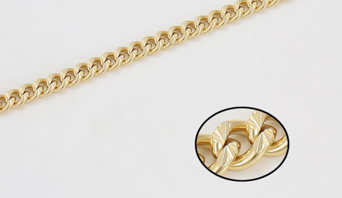 Men's Cuban Necklace 50cm - Gold