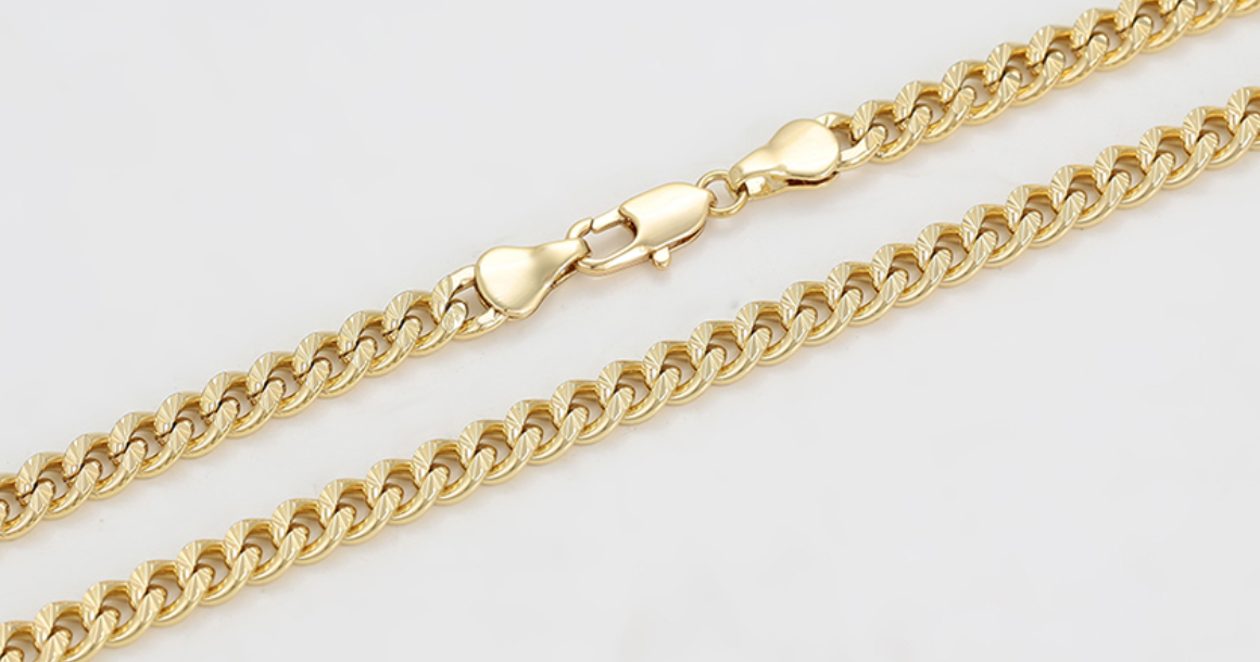 Men's Cuban Necklace 50cm - Gold
