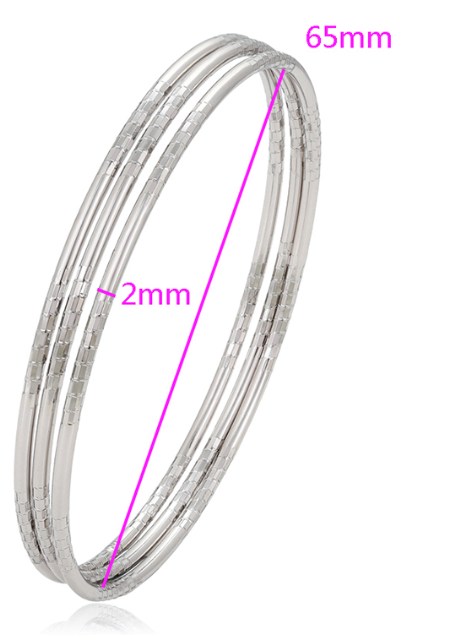 The Triple bangle Set - Silver