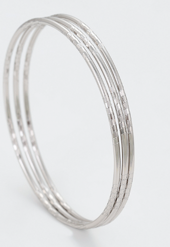 The Triple bangle Set - Silver