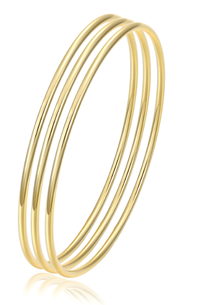 The Triple Bangle Set - Gold