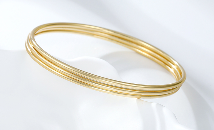 The Triple Bangle Set - Gold
