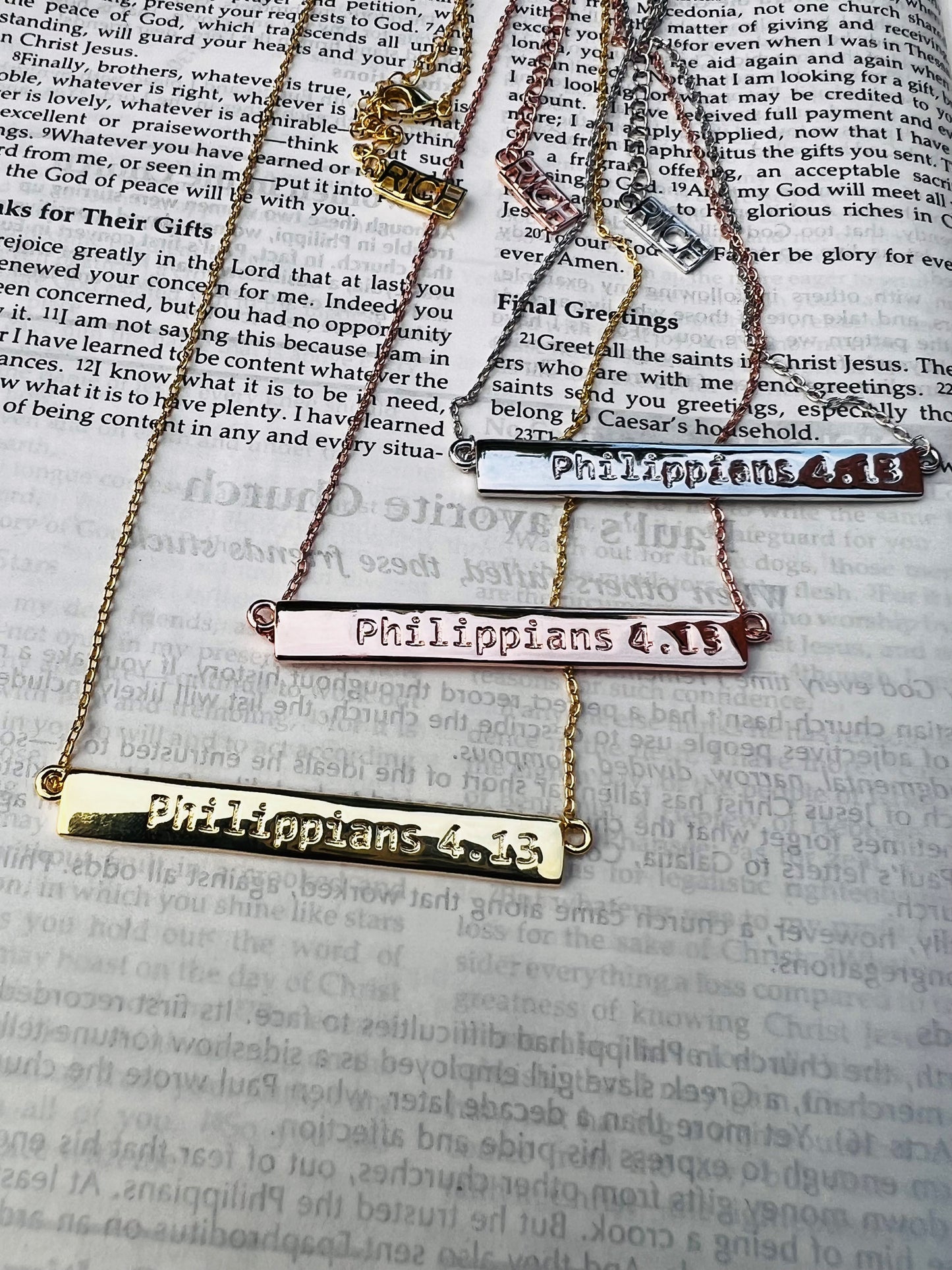 The Philippians 4.13 Necklace