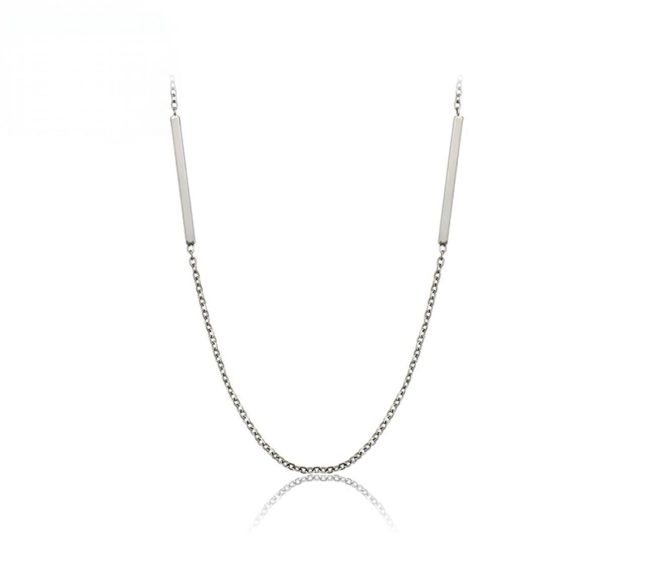 The Silver Bar Necklace