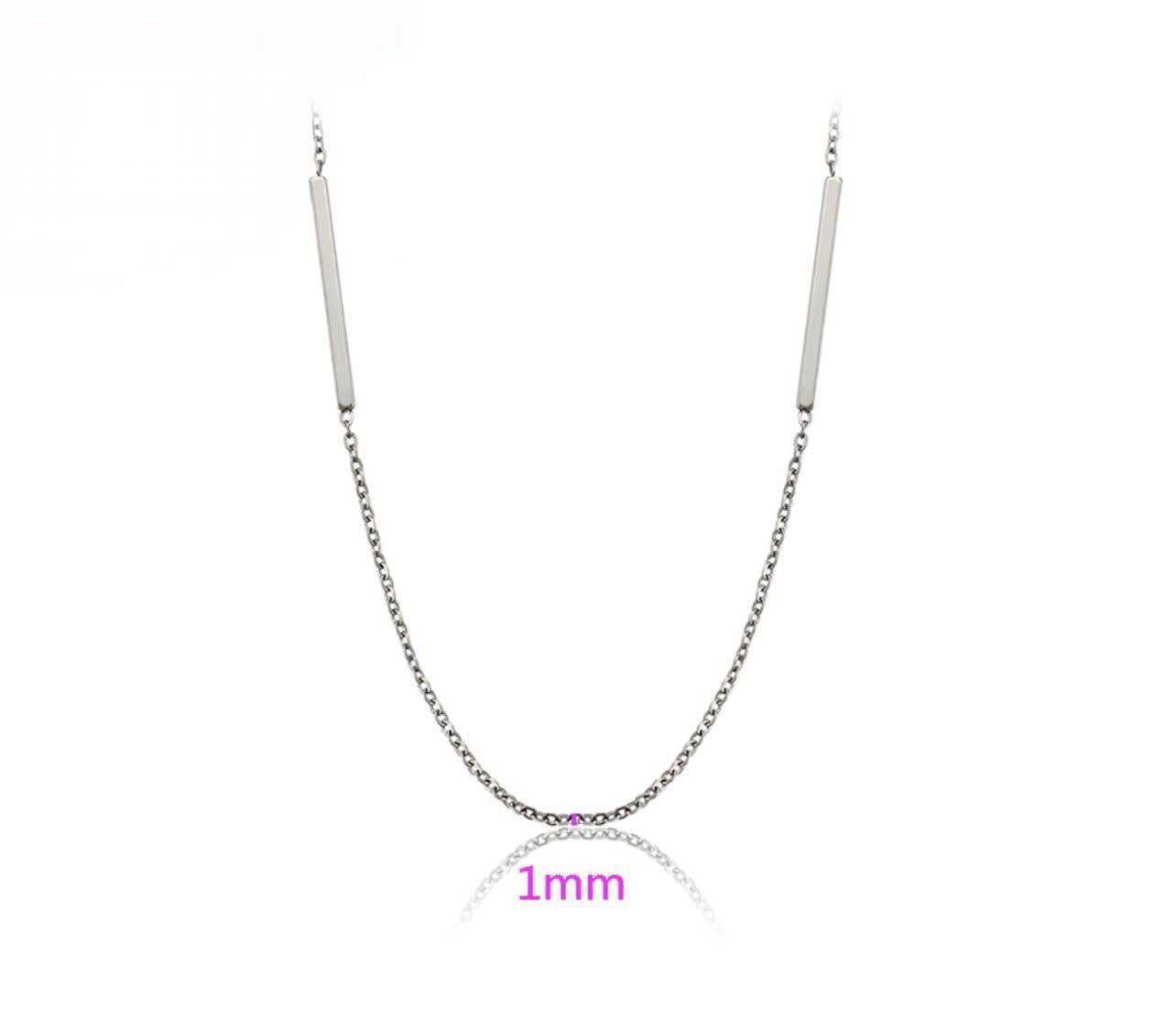 The Silver Bar Necklace