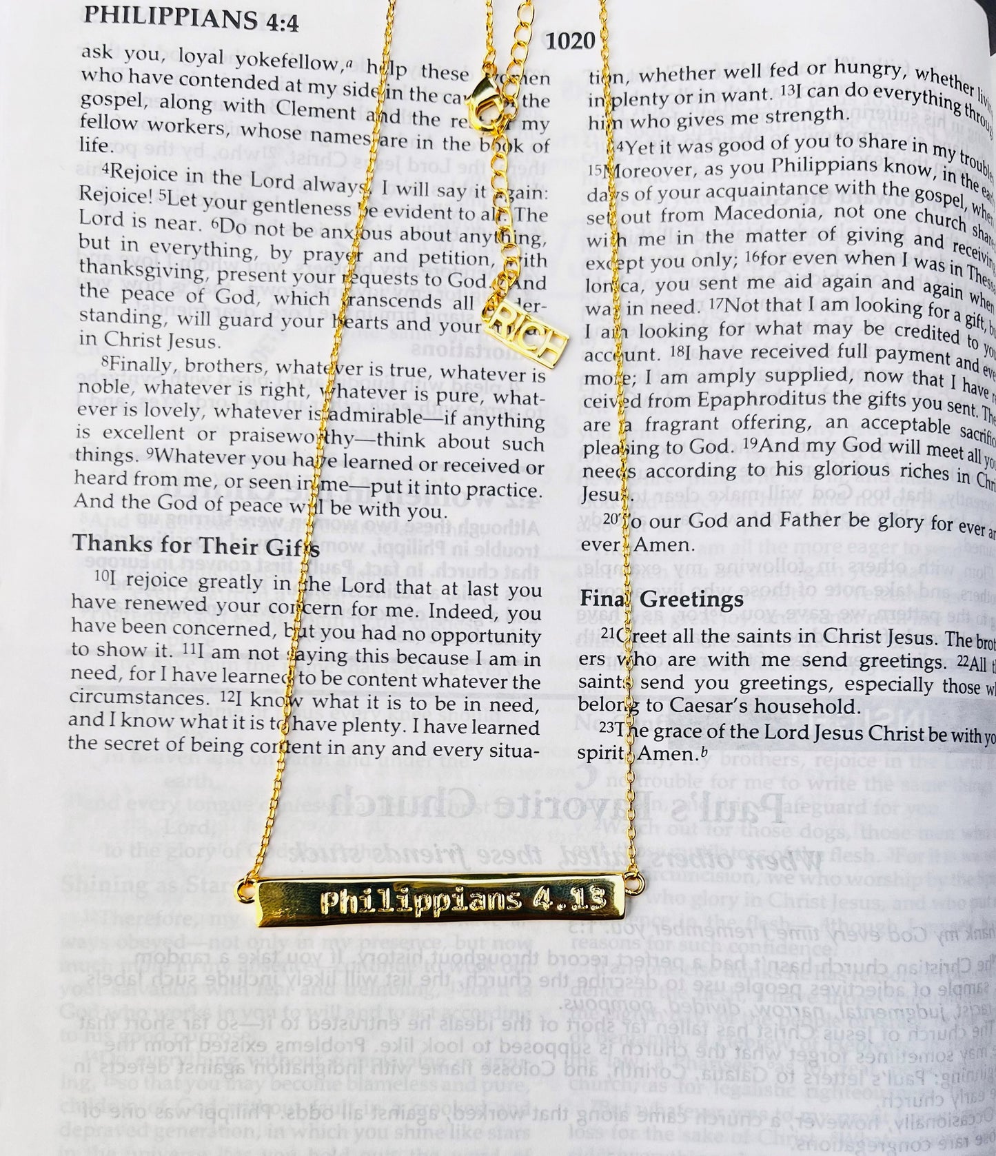 The Philippians 4.13 Necklace