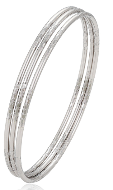 The Triple bangle Set - Silver