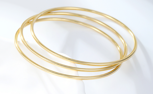 The Triple Bangle Set - Gold