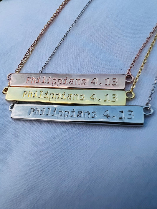 The Philippians 4.13 Necklace